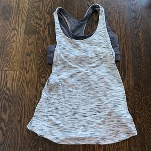 Lululemon light grey and dark grey tank (6)